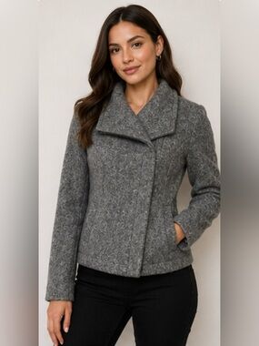 Marisa & Marie Made in Italy Wool Blend Jacket XS Gray